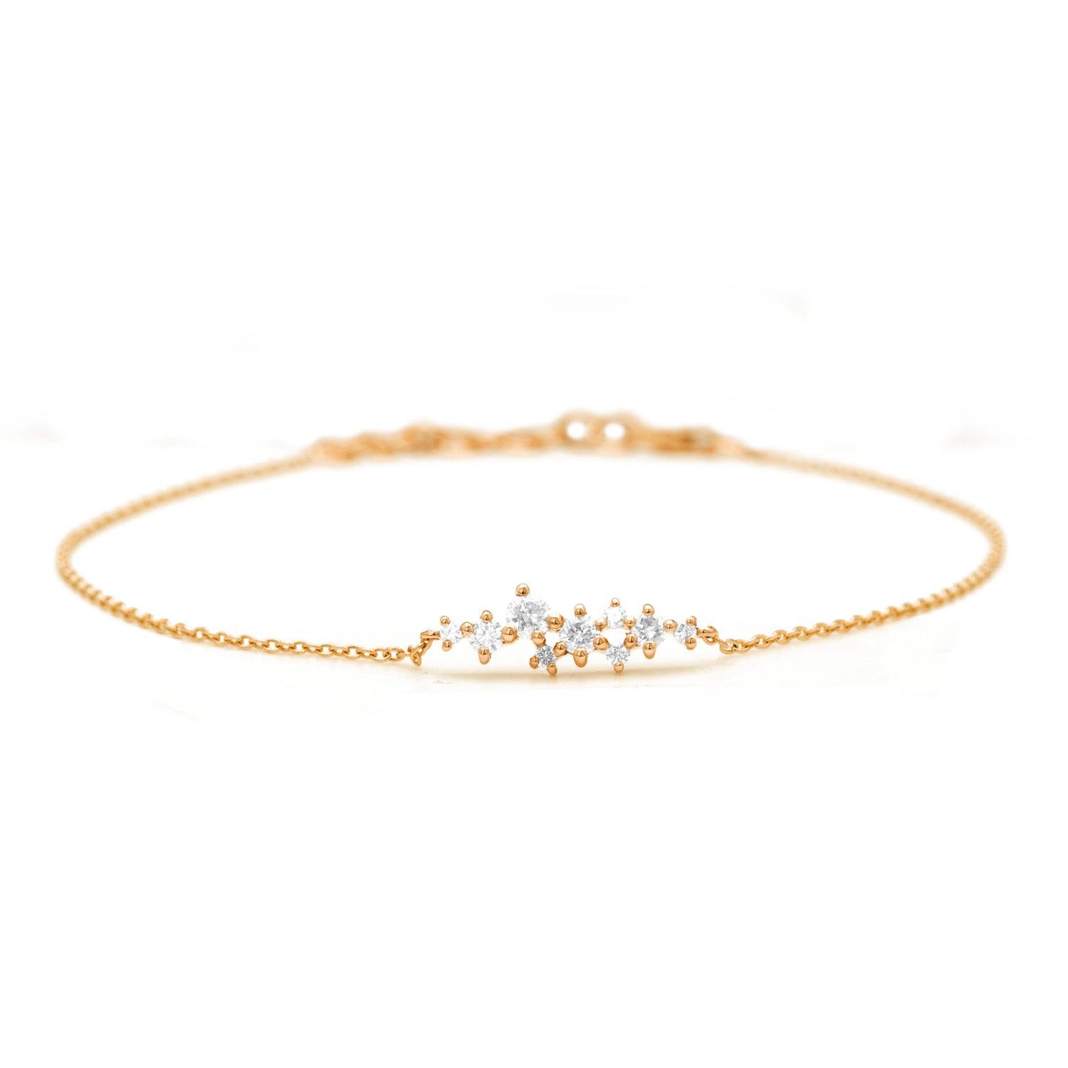 Magnificent Diamond Leaf + 18k Gold Bracelet – Andaaz Jewelers